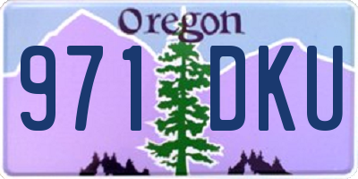 OR license plate 971DKU