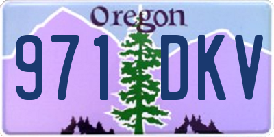 OR license plate 971DKV