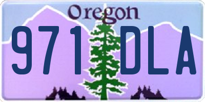 OR license plate 971DLA