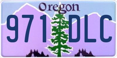 OR license plate 971DLC