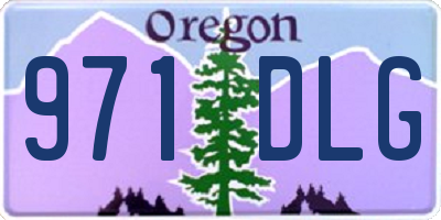 OR license plate 971DLG