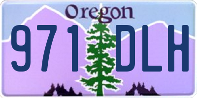 OR license plate 971DLH