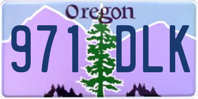 OR license plate 971DLK