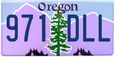 OR license plate 971DLL