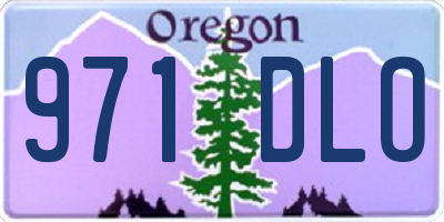 OR license plate 971DLO