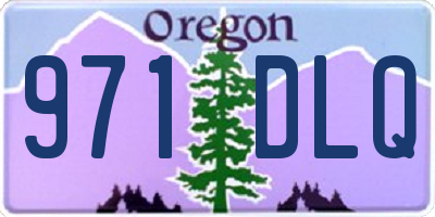 OR license plate 971DLQ