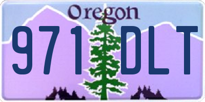 OR license plate 971DLT