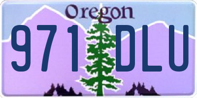 OR license plate 971DLU
