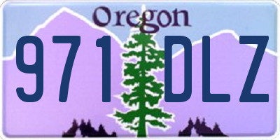 OR license plate 971DLZ