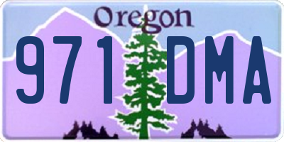 OR license plate 971DMA