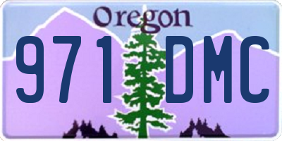 OR license plate 971DMC