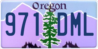 OR license plate 971DML
