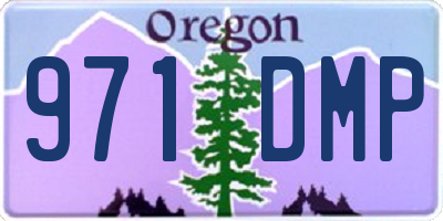 OR license plate 971DMP