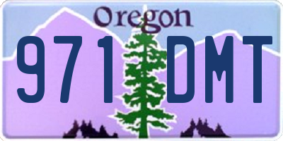 OR license plate 971DMT