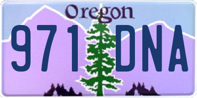 OR license plate 971DNA