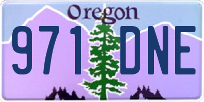 OR license plate 971DNE