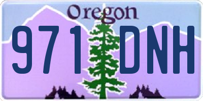 OR license plate 971DNH