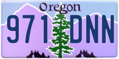 OR license plate 971DNN