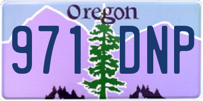 OR license plate 971DNP