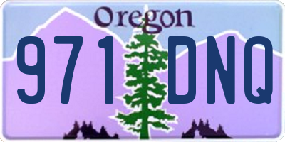OR license plate 971DNQ