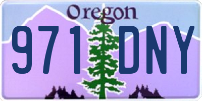 OR license plate 971DNY