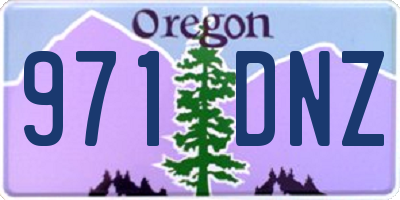 OR license plate 971DNZ