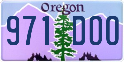 OR license plate 971DOO