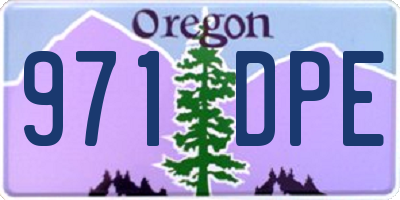 OR license plate 971DPE