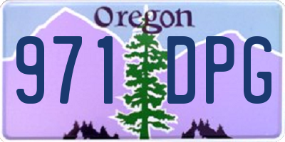 OR license plate 971DPG