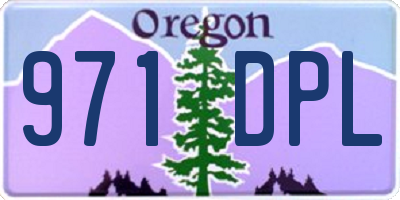 OR license plate 971DPL