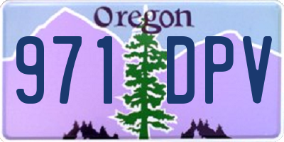 OR license plate 971DPV