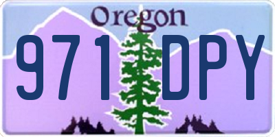 OR license plate 971DPY