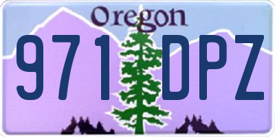 OR license plate 971DPZ