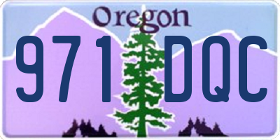 OR license plate 971DQC