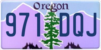 OR license plate 971DQJ