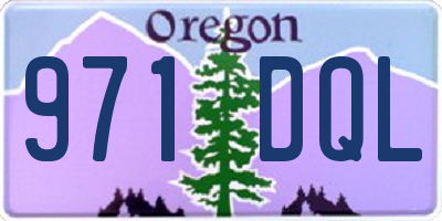 OR license plate 971DQL