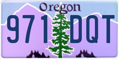 OR license plate 971DQT