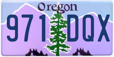 OR license plate 971DQX