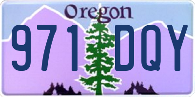 OR license plate 971DQY