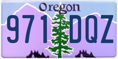 OR license plate 971DQZ