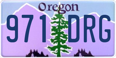 OR license plate 971DRG