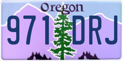 OR license plate 971DRJ