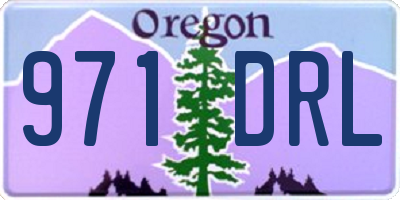 OR license plate 971DRL