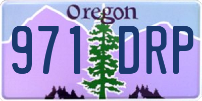 OR license plate 971DRP