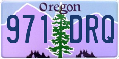 OR license plate 971DRQ