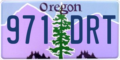 OR license plate 971DRT