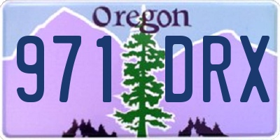 OR license plate 971DRX