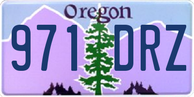 OR license plate 971DRZ