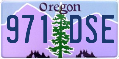 OR license plate 971DSE