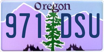 OR license plate 971DSU